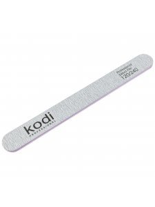 №142 Nail File Straight 120/240 (Color: Light Gray, Size: 178/19/4)